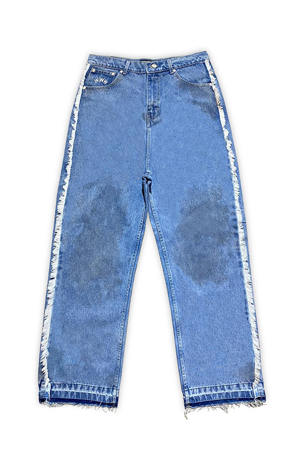Denim Baggy Destruction Blue Cowboy