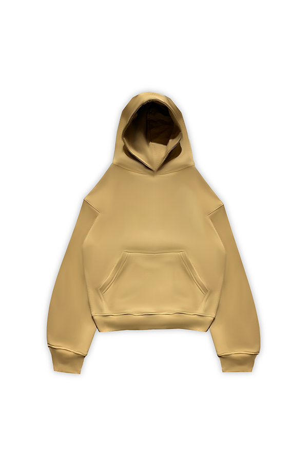Boxy Hoodie Khaki